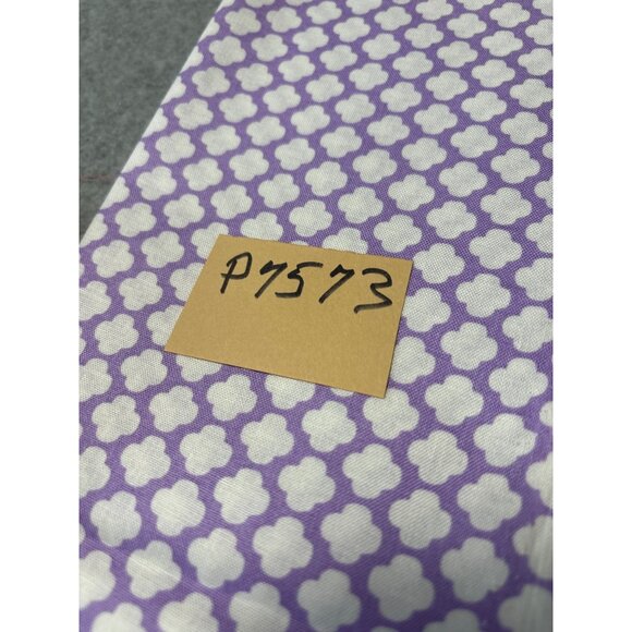 Purple & White Quatrefoil Cotton Fabric 14x44" for Quilting & Crafts - Picture 6 of 6